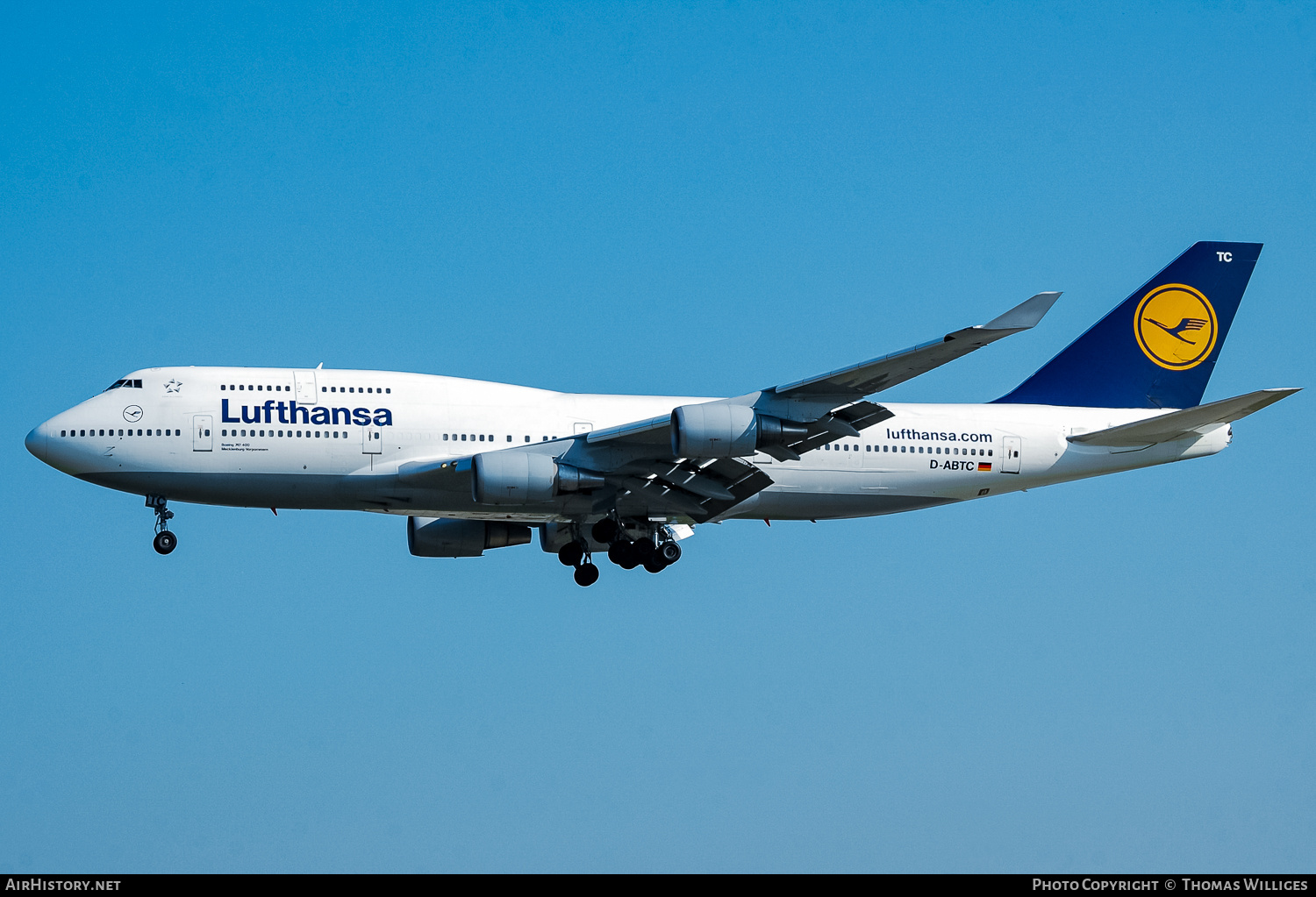 Aircraft Photo of D-ABTC | Boeing 747-430M | Lufthansa | AirHistory.net #751926