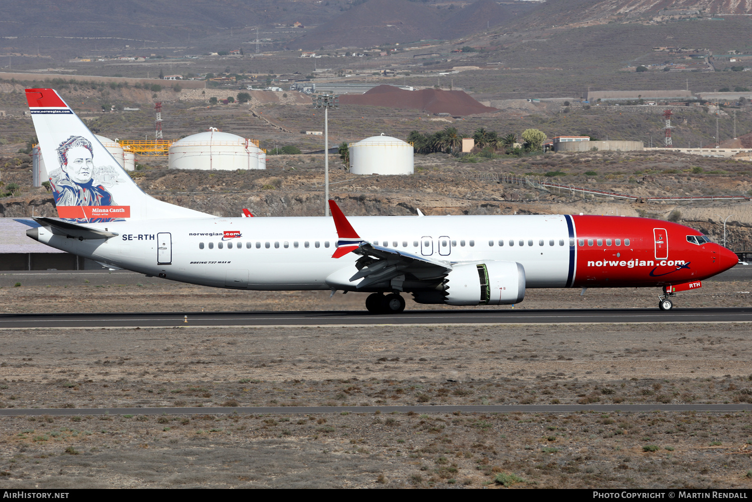 Aircraft Photo of SE-RTH | Boeing 737-8 Max 8 | Norwegian | AirHistory.net #751927