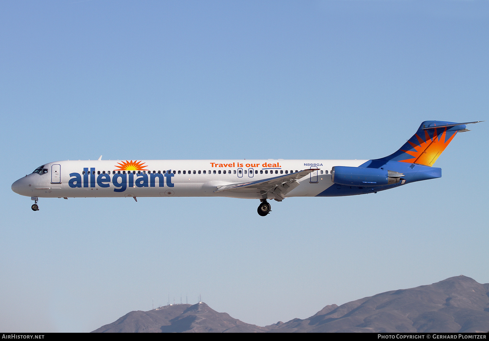 Aircraft Photo of N868GA | McDonnell Douglas MD-83 (DC-9-83) | Allegiant Air | AirHistory.net #751967