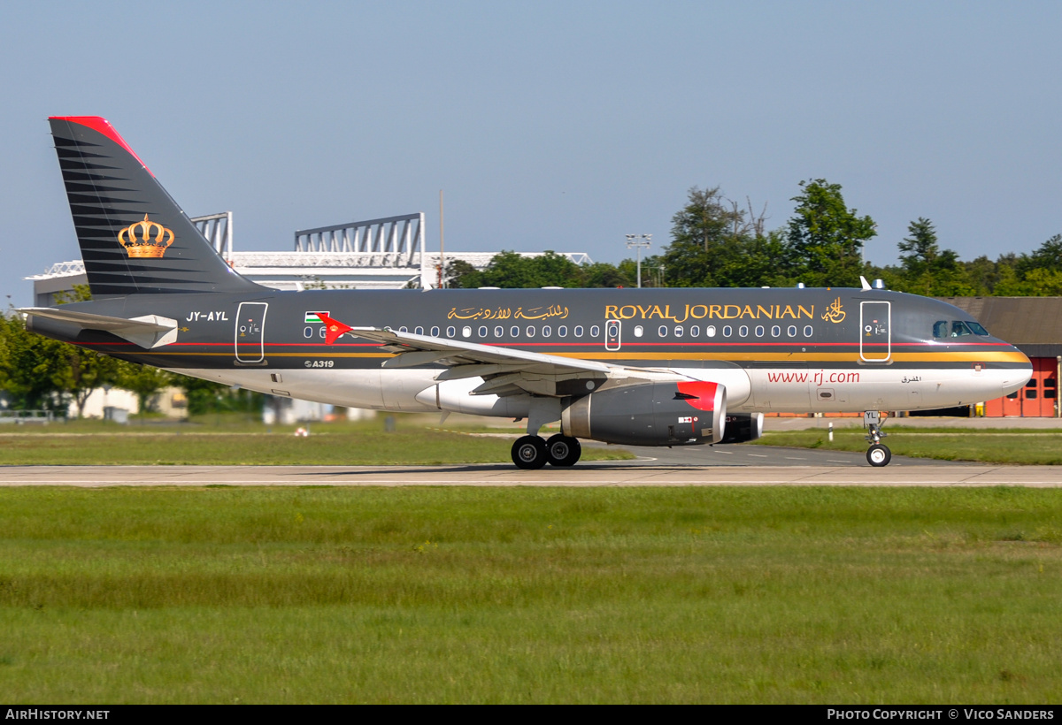 Aircraft Photo of JY-AYL | Airbus A319-132 | Royal Jordanian Airlines | AirHistory.net #752009