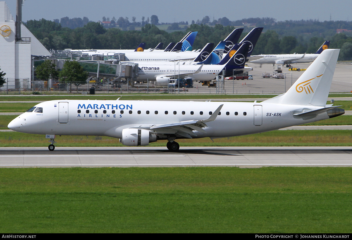 Aircraft Photo of SX-ASK | Embraer 175STD (ERJ-170-200STD) | Marathon Airlines | AirHistory.net #752059