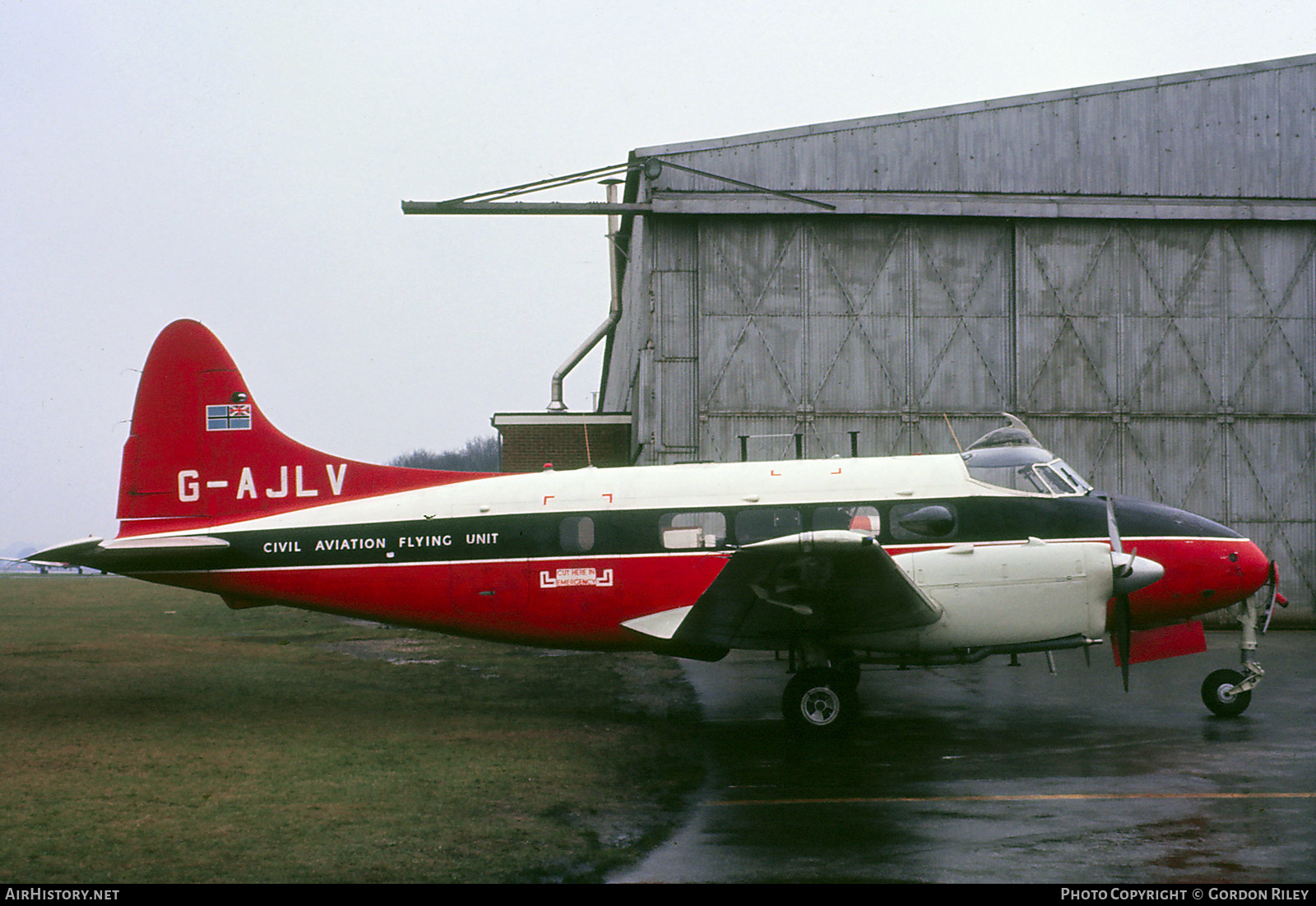 Aircraft Photo of G-AJLV | De Havilland D.H. 104 Dove 6 | Civil Aviation Flying Unit | AirHistory.net #752193