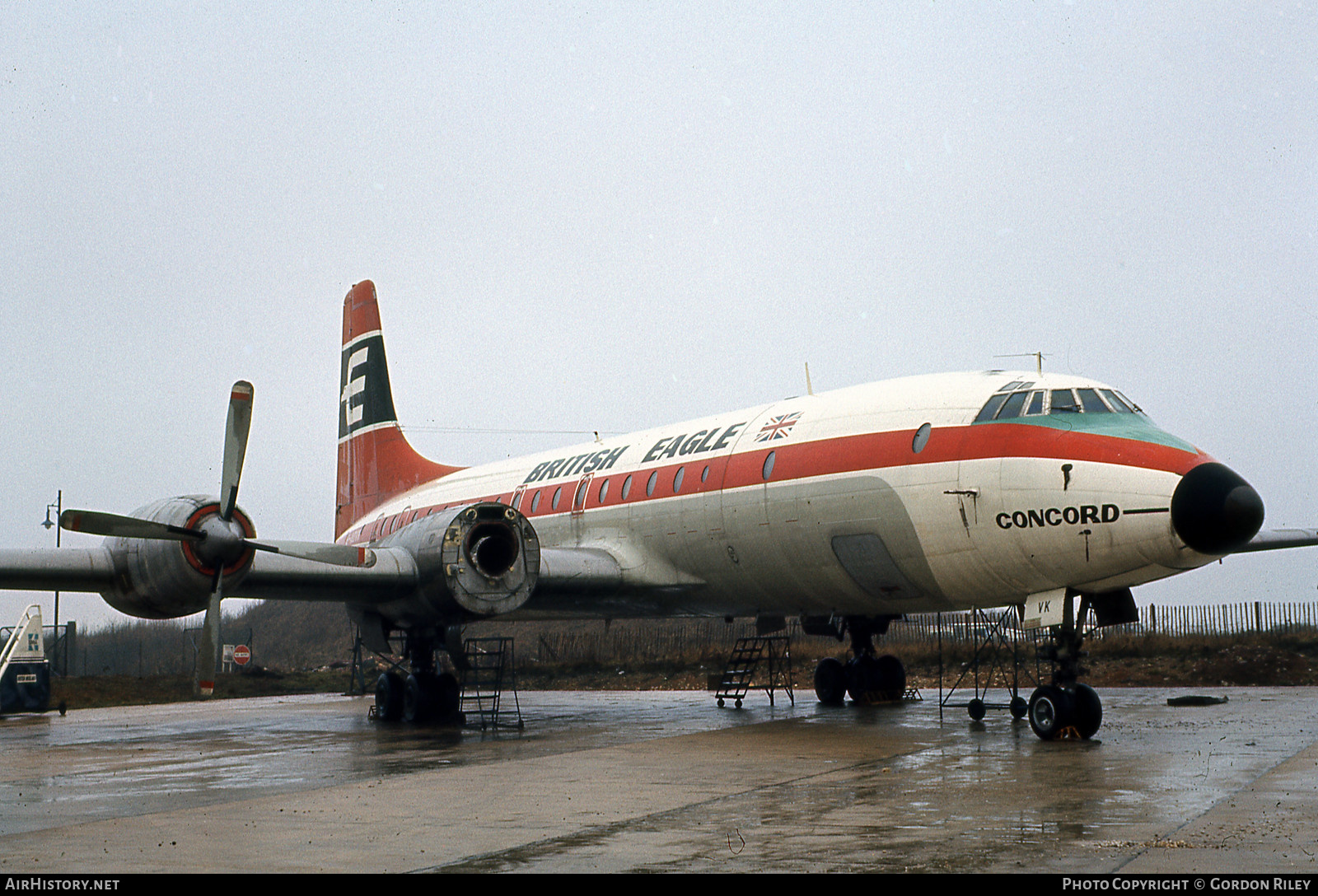 Aircraft Photo of G-AOVK | Bristol 175 Britannia 312 | British Eagle International Airlines | AirHistory.net #752257