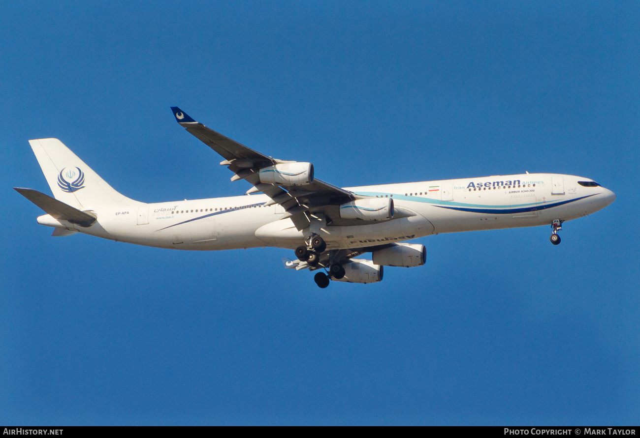 Aircraft Photo of EP-APA | Airbus A340-311 | Iran Aseman Airlines | AirHistory.net #752401