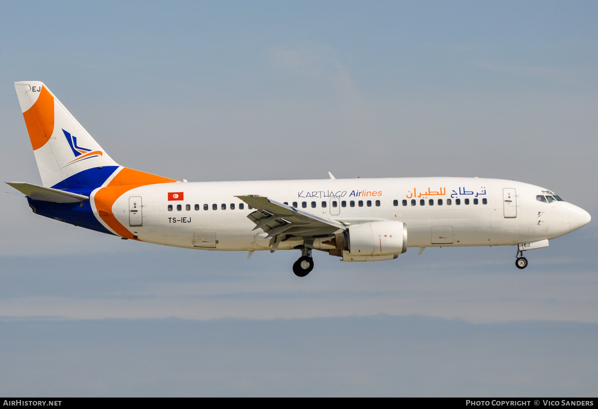 Aircraft Photo of TS-IEJ | Boeing 737-322 | Karthago Airlines | AirHistory.net #752413