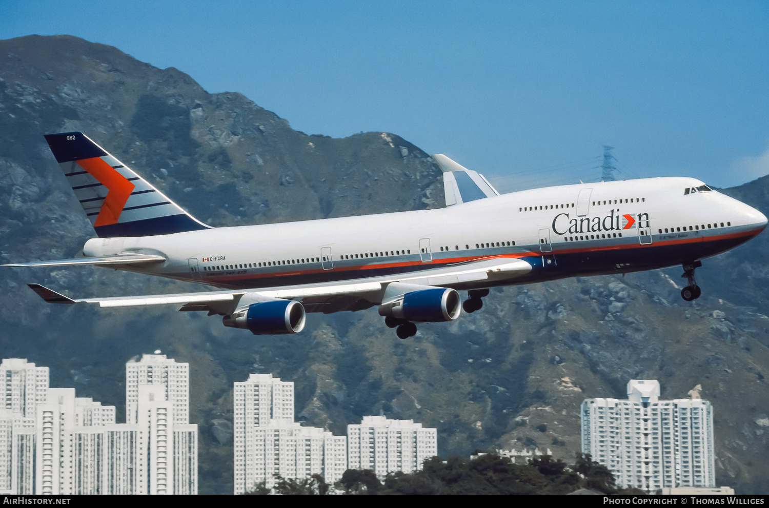 Aircraft Photo of C-FCRA | Boeing 747-475 | Canadian Airlines | AirHistory.net #752414