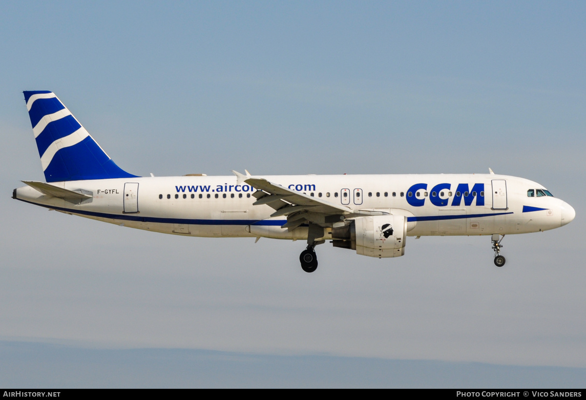 Aircraft Photo of F-GYFL | Airbus A320-214 | CCM Airlines - Compagnie Corse Méditerranée | AirHistory.net #752428