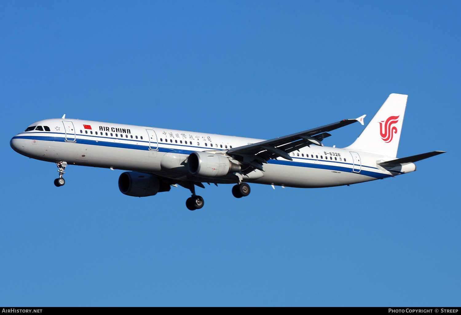 Aircraft Photo of B-6326 | Airbus A321-213 | Air China | AirHistory.net #752511