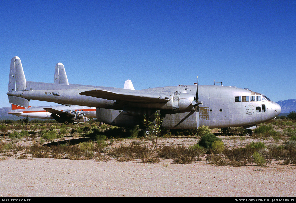 Aircraft Photo of N175ML | Fairchild C-119F Flying Boxcar | Marine Lumber Company | AirHistory.net #752566