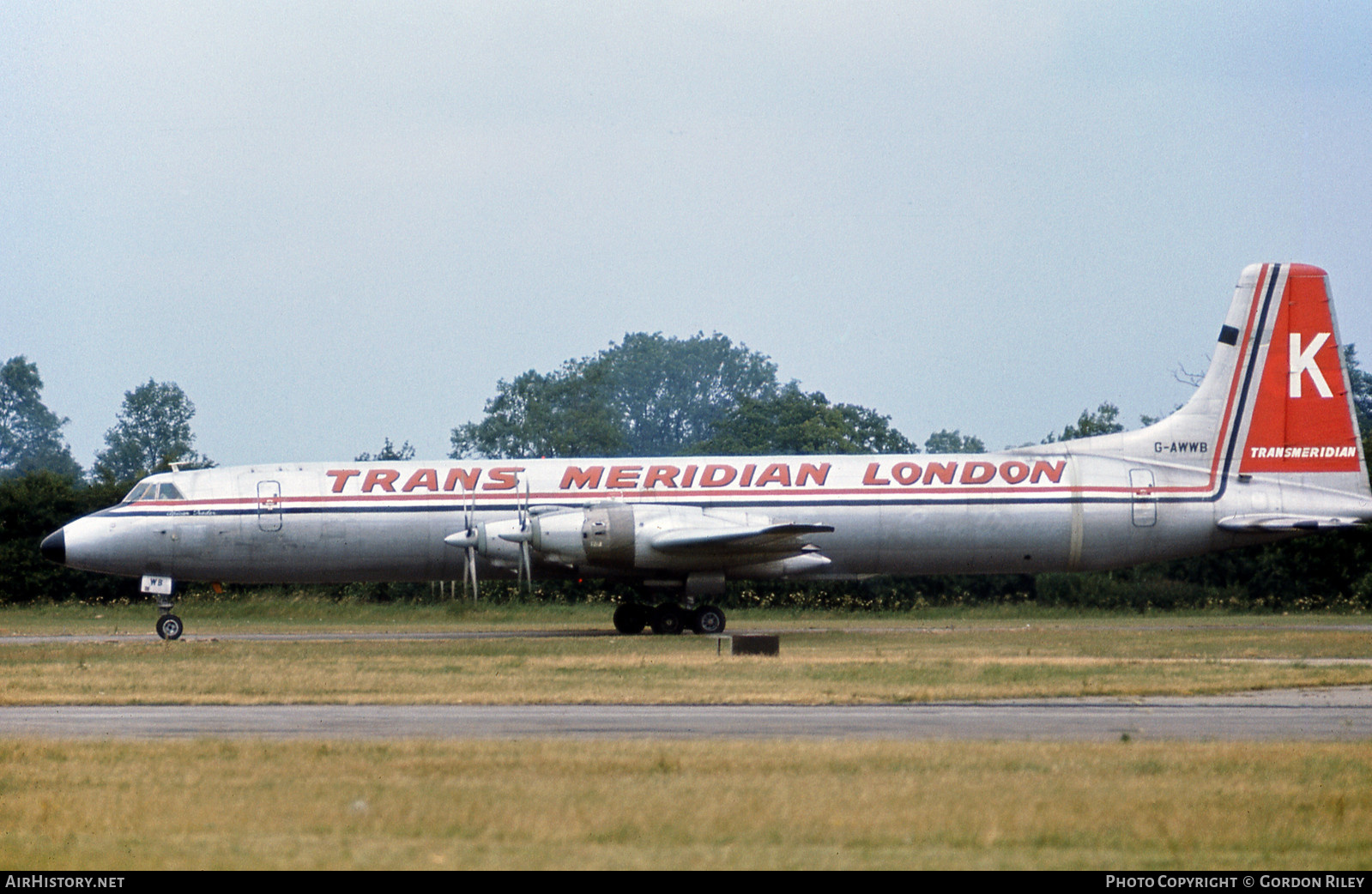 Aircraft Photo of G-AWWB | Canadair CL-44D4-2 | Transmeridian Air Cargo | AirHistory.net #752596