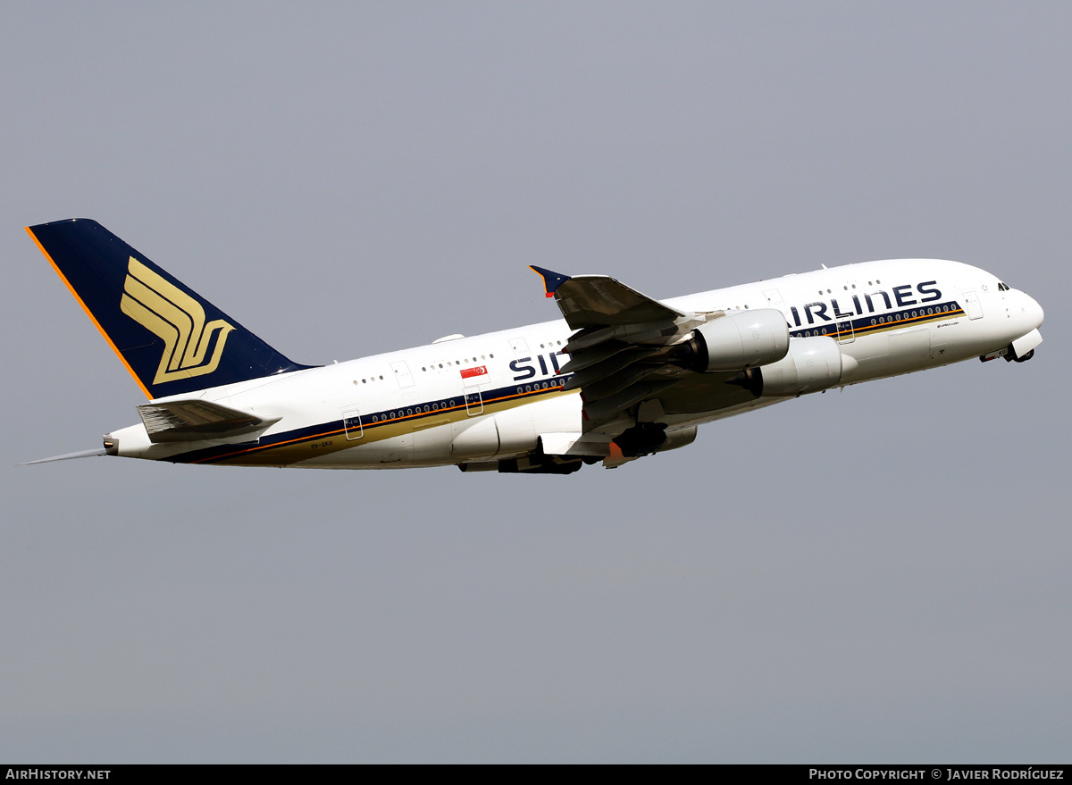 Aircraft Photo of 9V-SKU | Airbus A380-841 | Singapore Airlines | AirHistory.net #752601