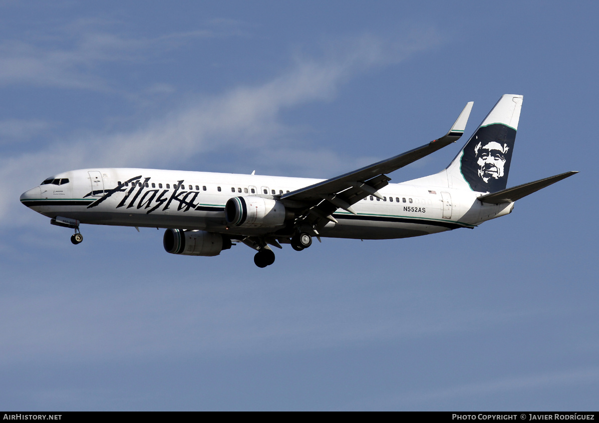 Aircraft Photo of N552AS | Boeing 737-890 | Alaska Airlines | AirHistory.net #752607