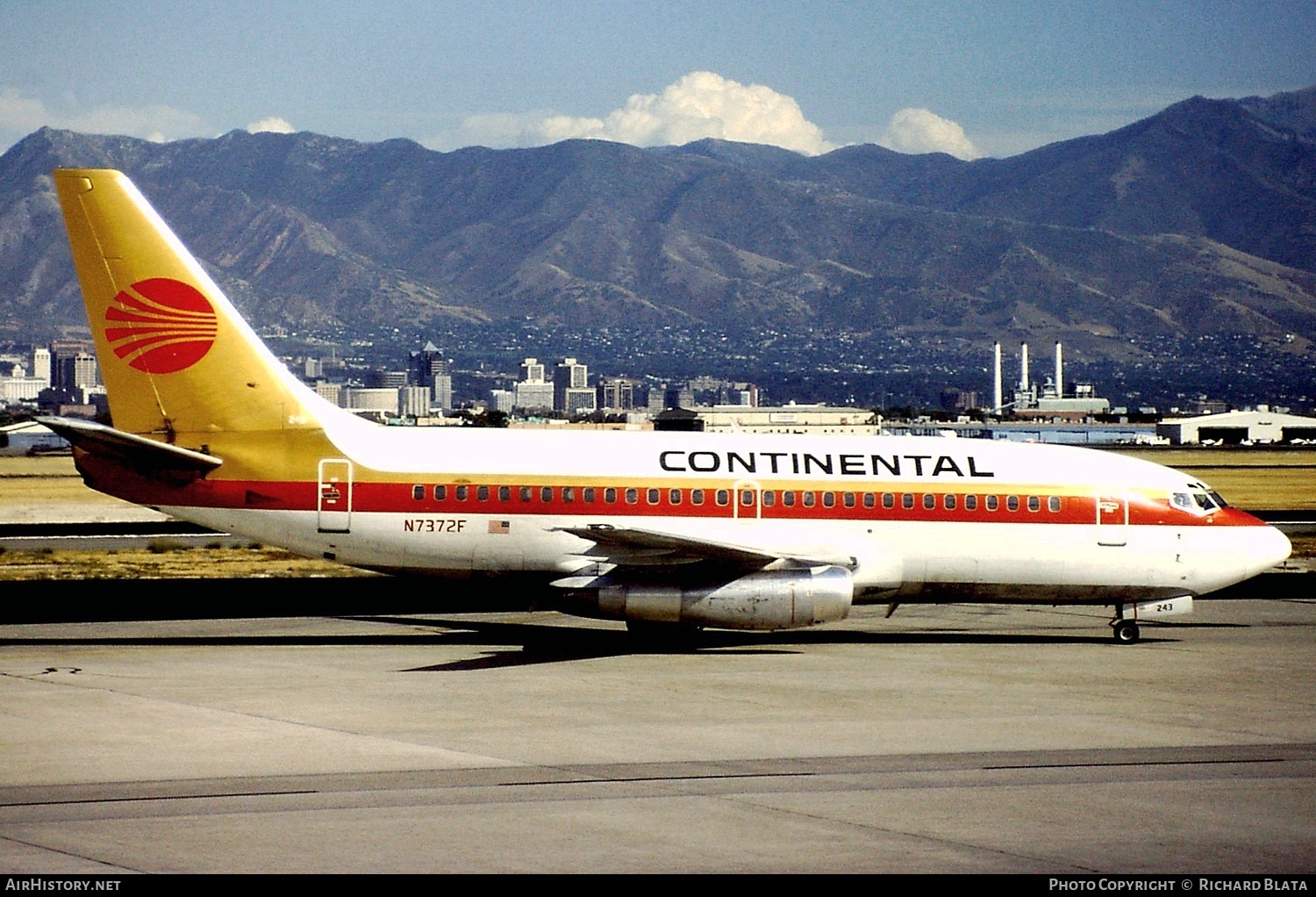 Aircraft Photo of N7372F | Boeing 737-2C0 | Continental Airlines | AirHistory.net #752693