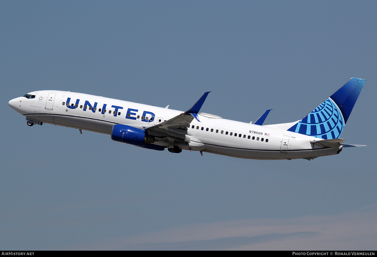 Aircraft Photo of N78509 | Boeing 737-824 | United Airlines | AirHistory.net #752795