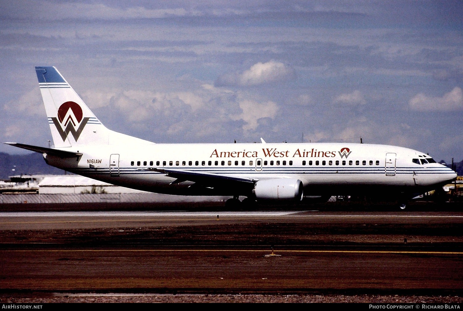 Aircraft Photo of N161AW | Boeing 737-3G7 | America West Airlines | AirHistory.net #752821