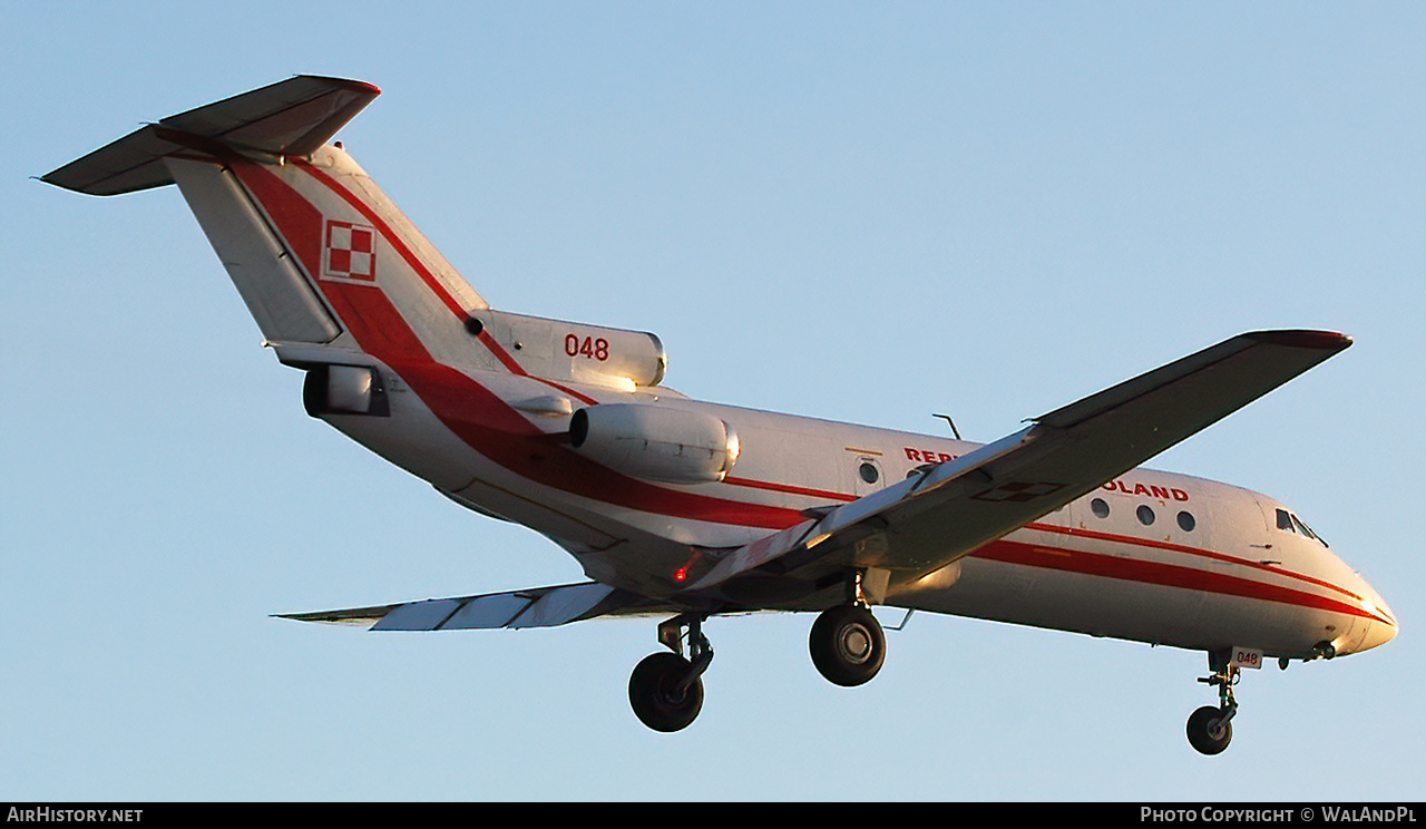 Aircraft Photo of 048 | Yakovlev Yak-40 | Poland - Air Force | AirHistory.net #752924