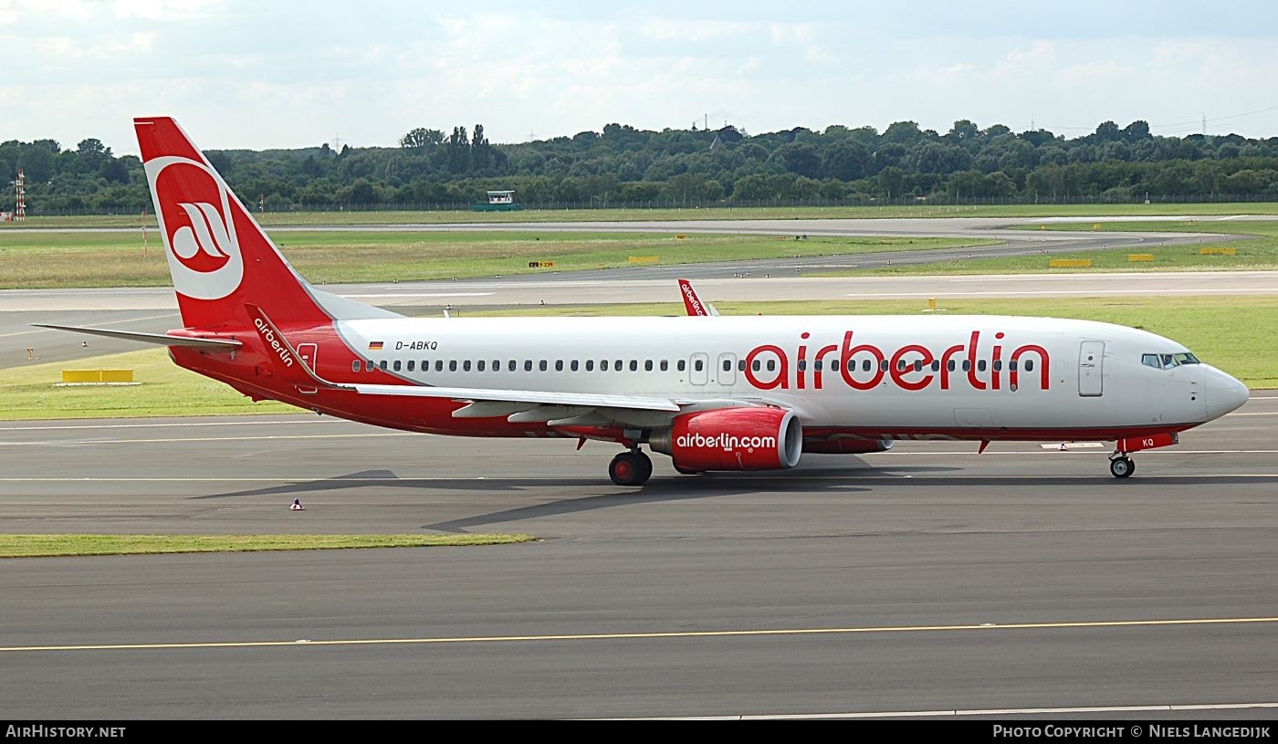 Aircraft Photo of D-ABKQ | Boeing 737-86J | Air Berlin | AirHistory.net #752928