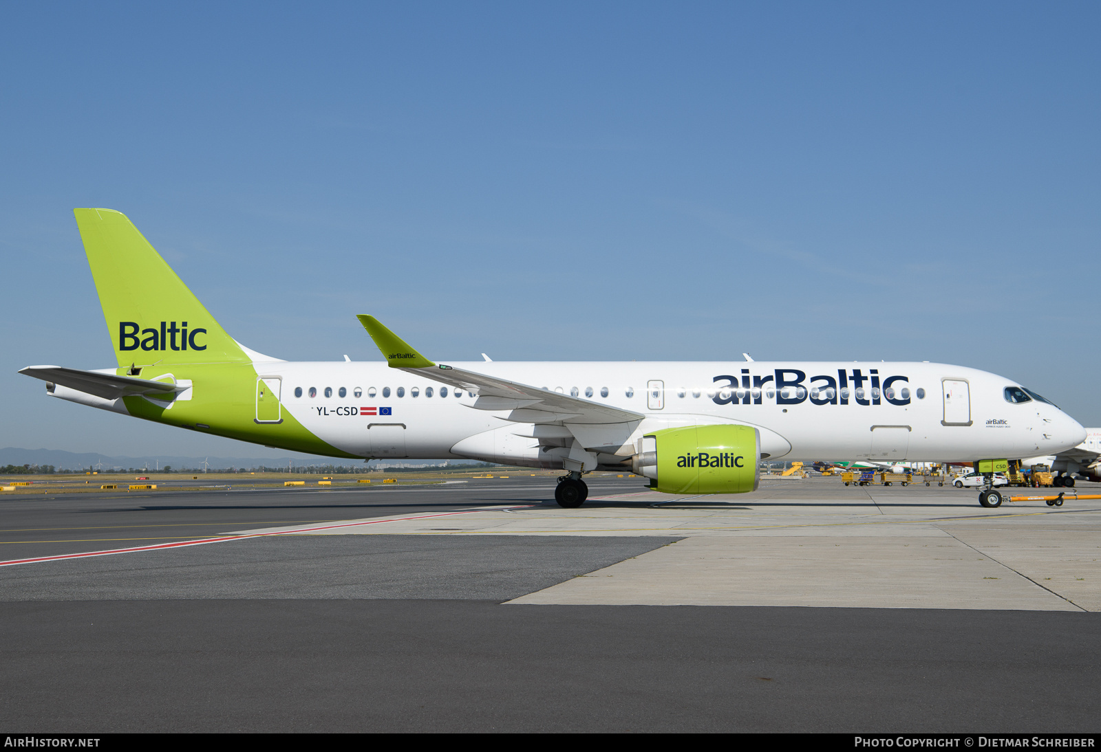 Aircraft Photo of YL-CSD | Airbus A220-371 (BD-500-1A11) | AirBaltic | AirHistory.net #752939