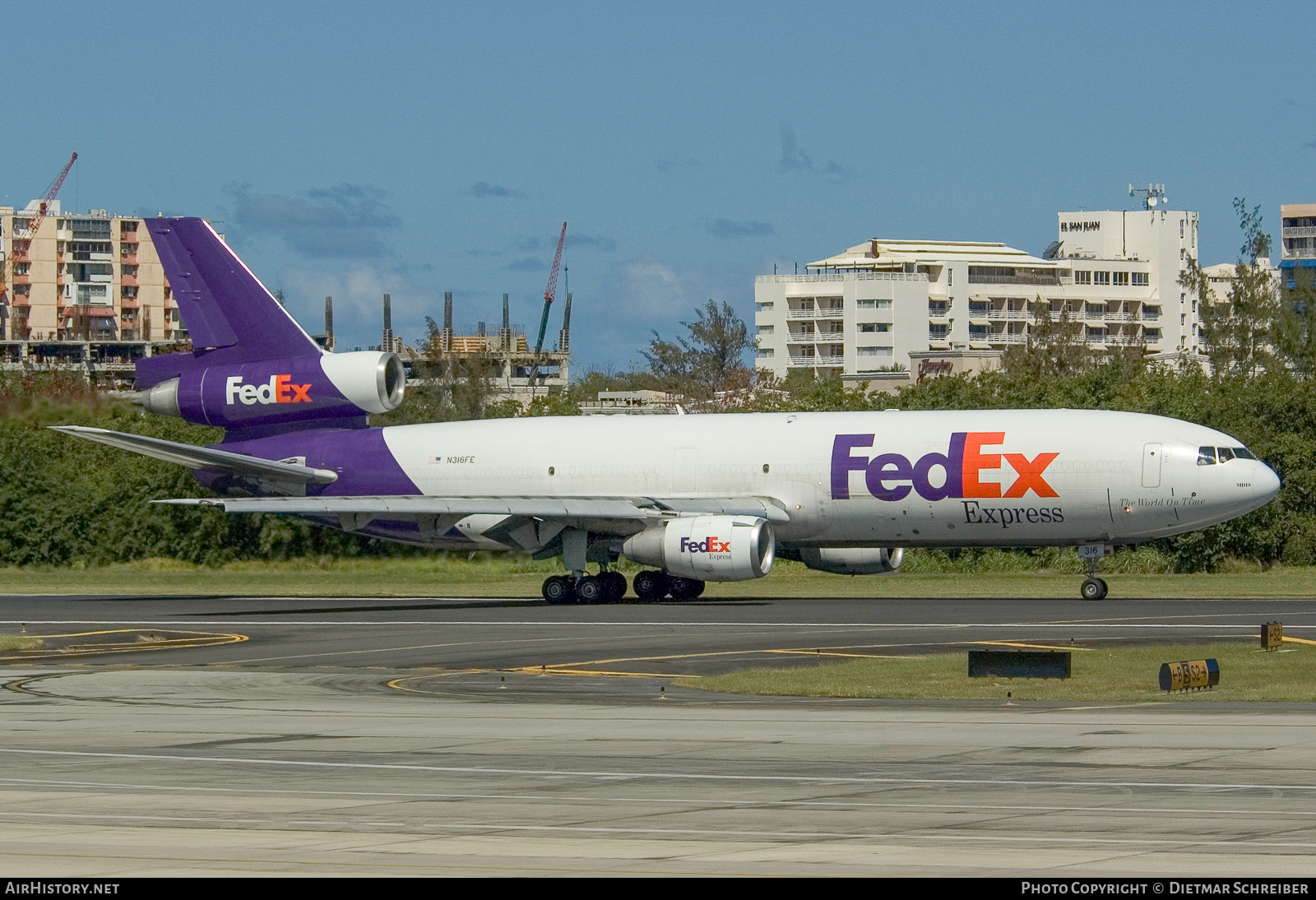 Aircraft Photo of N316FE | Boeing MD-10-30F | FedEx Express - Federal Express | AirHistory.net #752942