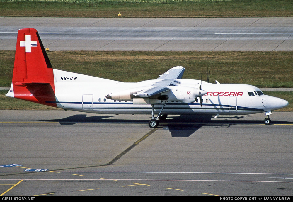 Aircraft Photo of HB-IAN | Fokker 50 | Crossair | AirHistory.net #752949