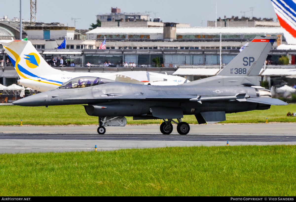 Aircraft Photo of 91-0388 / AF91-388 | General Dynamics F-16CM Fighting Falcon | USA - Air Force | AirHistory.net #753086