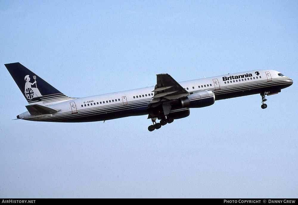 Aircraft Photo of G-OAHI | Boeing 757-27B | Britannia Airways | AirHistory.net #753113