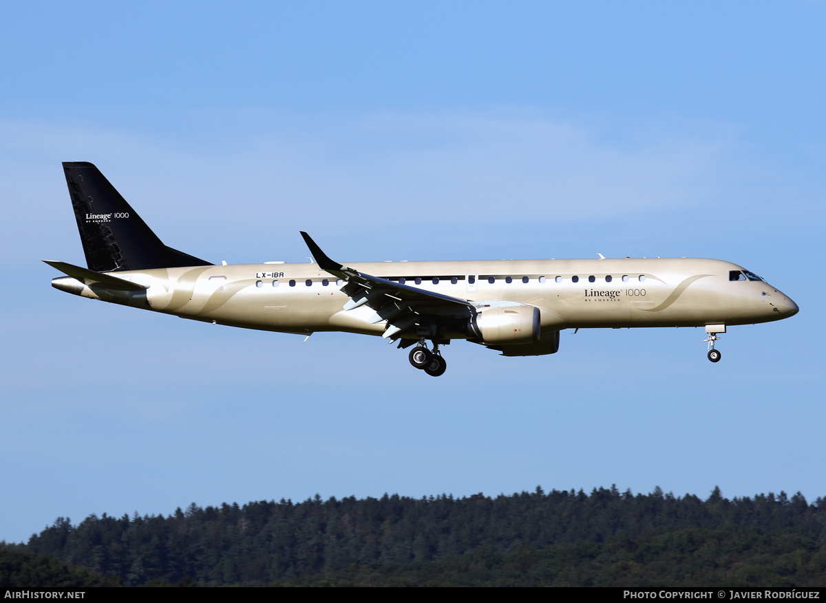 Aircraft Photo of LX-IBR | Embraer Lineage 1000 (ERJ-190-100ECJ) | AirHistory.net #753360