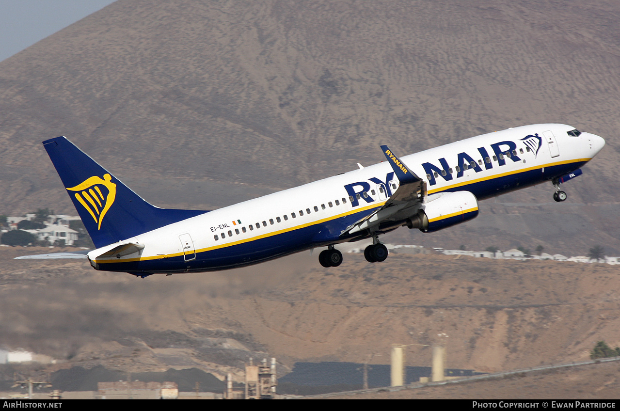 Aircraft Photo of EI-ENL | Boeing 737-8AS | Ryanair | AirHistory.net #753609