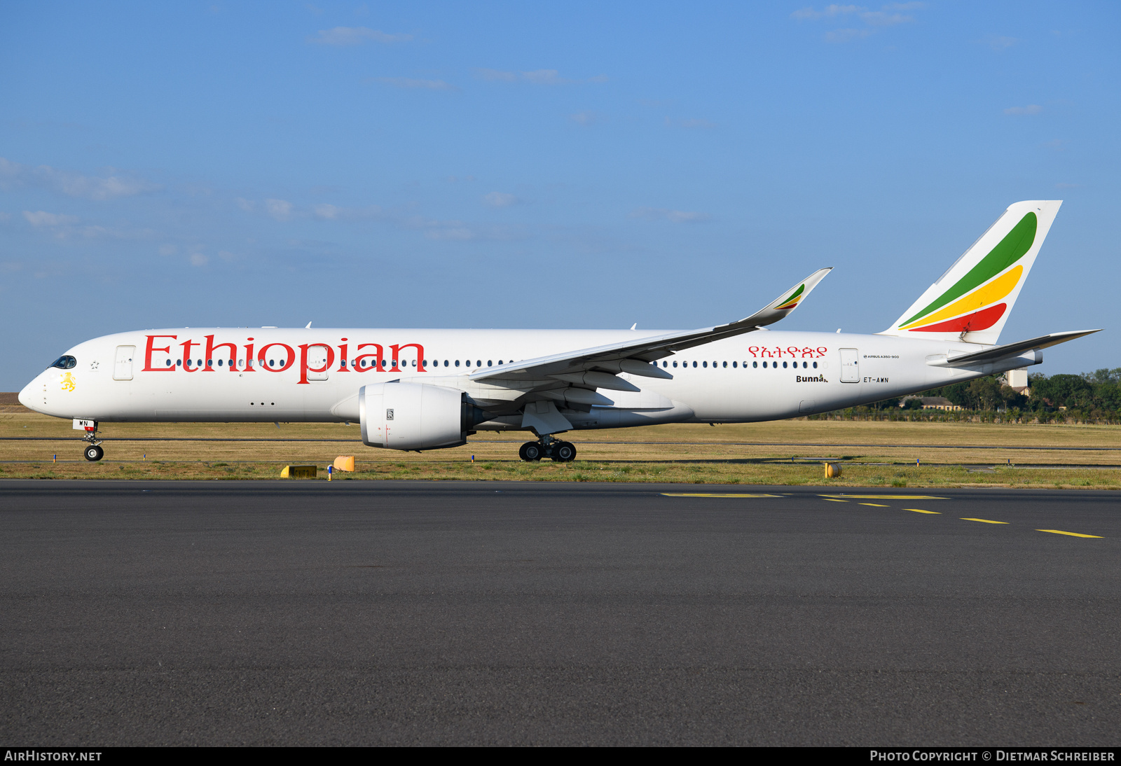 Aircraft Photo of ET-AWN | Airbus A350-941 | Ethiopian Airlines | AirHistory.net #753617