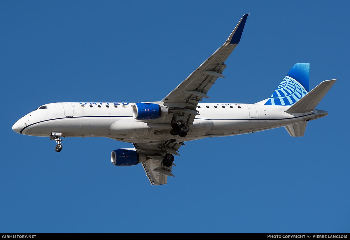 Aircraft Photo of N756YX | Embraer 175LR (ERJ-170-200LR) | United Express | AirHistory.net #753655