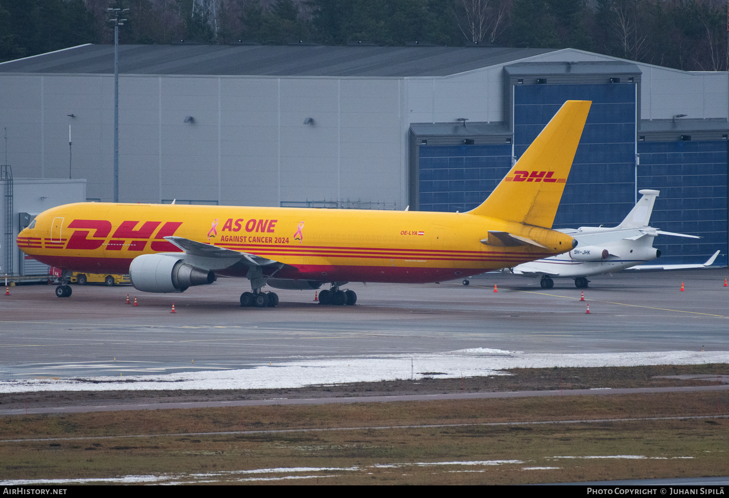 Aircraft Photo of OE-LYA | Boeing 767-3Q8/ER(BDSF) | DHL International | AirHistory.net #753665