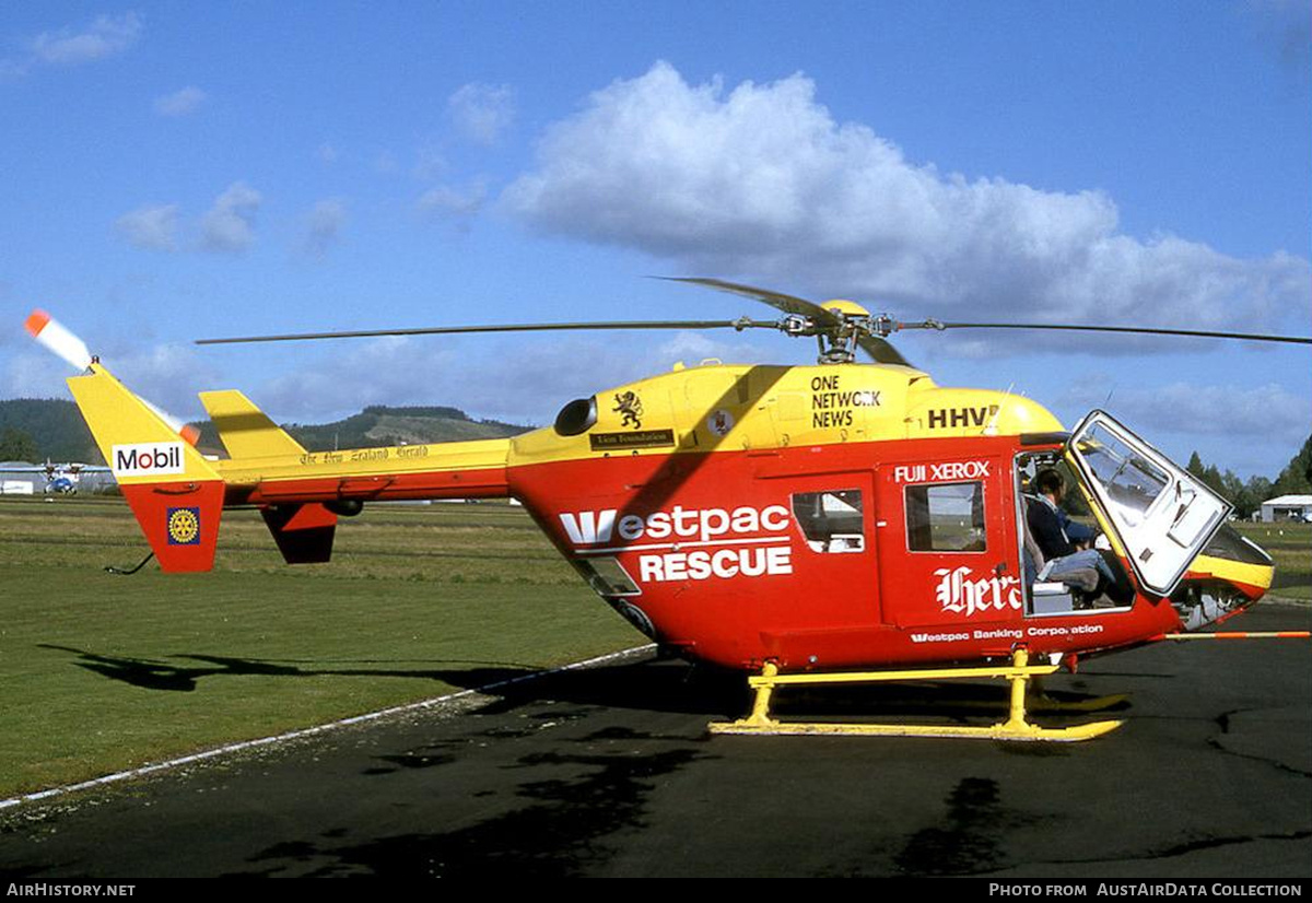 Aircraft Photo of ZK-HHV / HHV | MBB-Kawasaki BK-117A-4 | Westpac Rescue | AirHistory.net #753689
