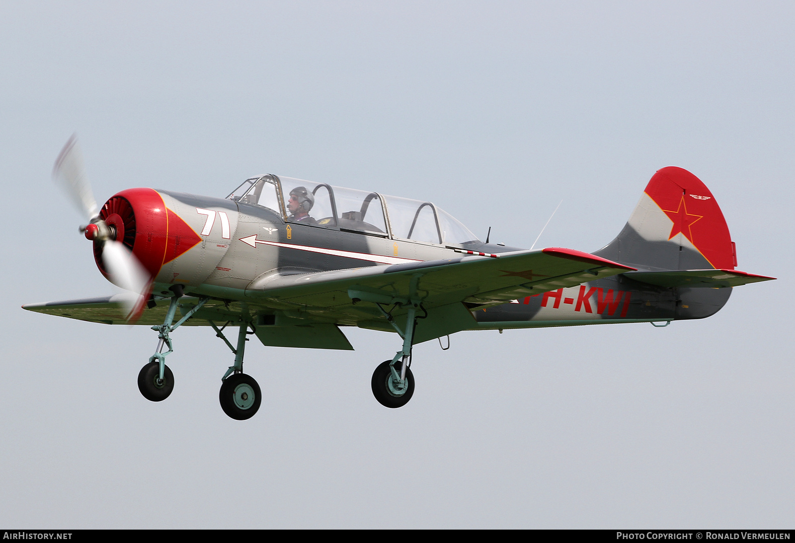 Aircraft Photo of PH-KWI | Yakovlev Yak-52 | Russia - Air Force | AirHistory.net #753713