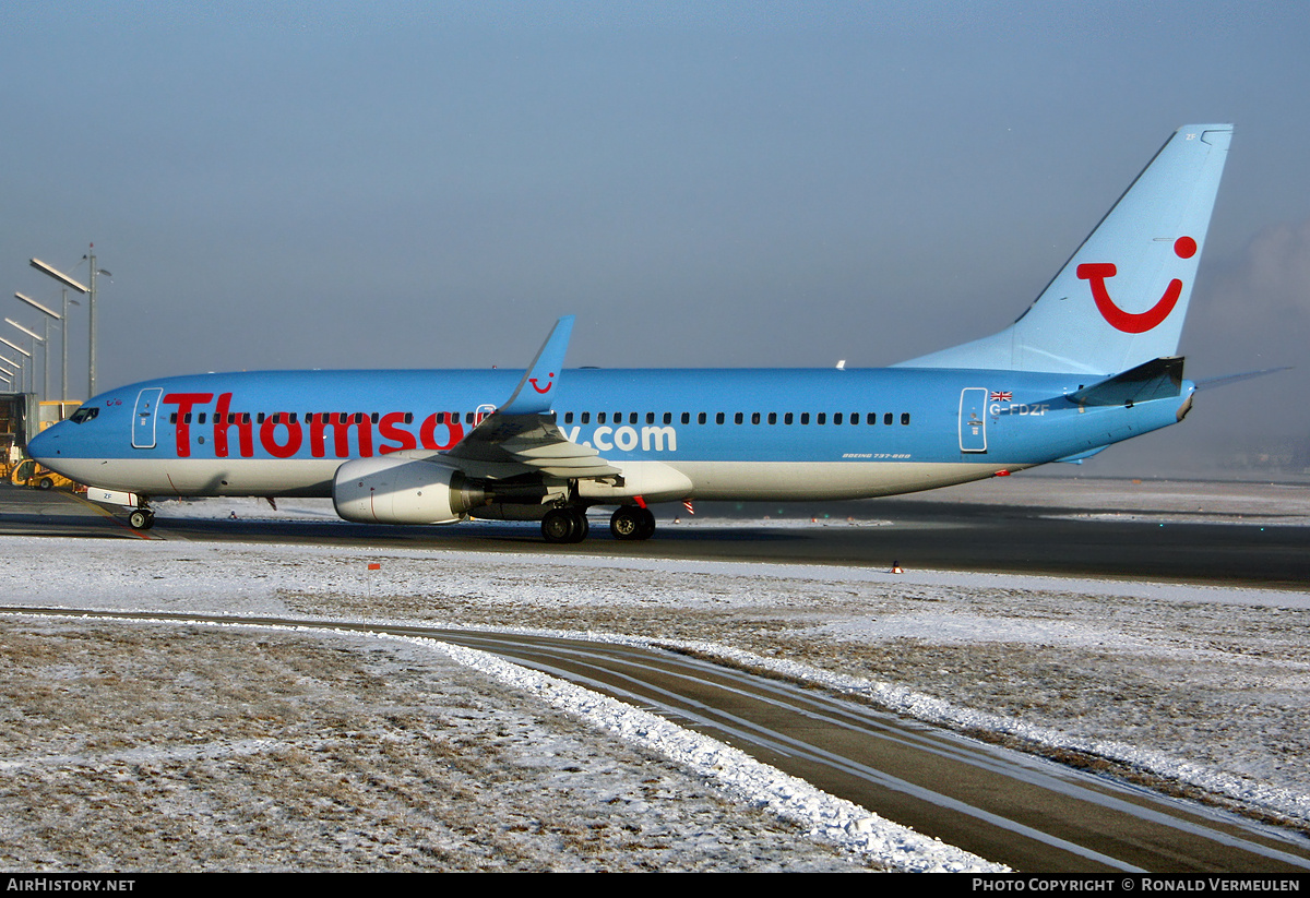 Aircraft Photo of G-FDZF | Boeing 737-8K5 | Thomsonfly | AirHistory.net #753736
