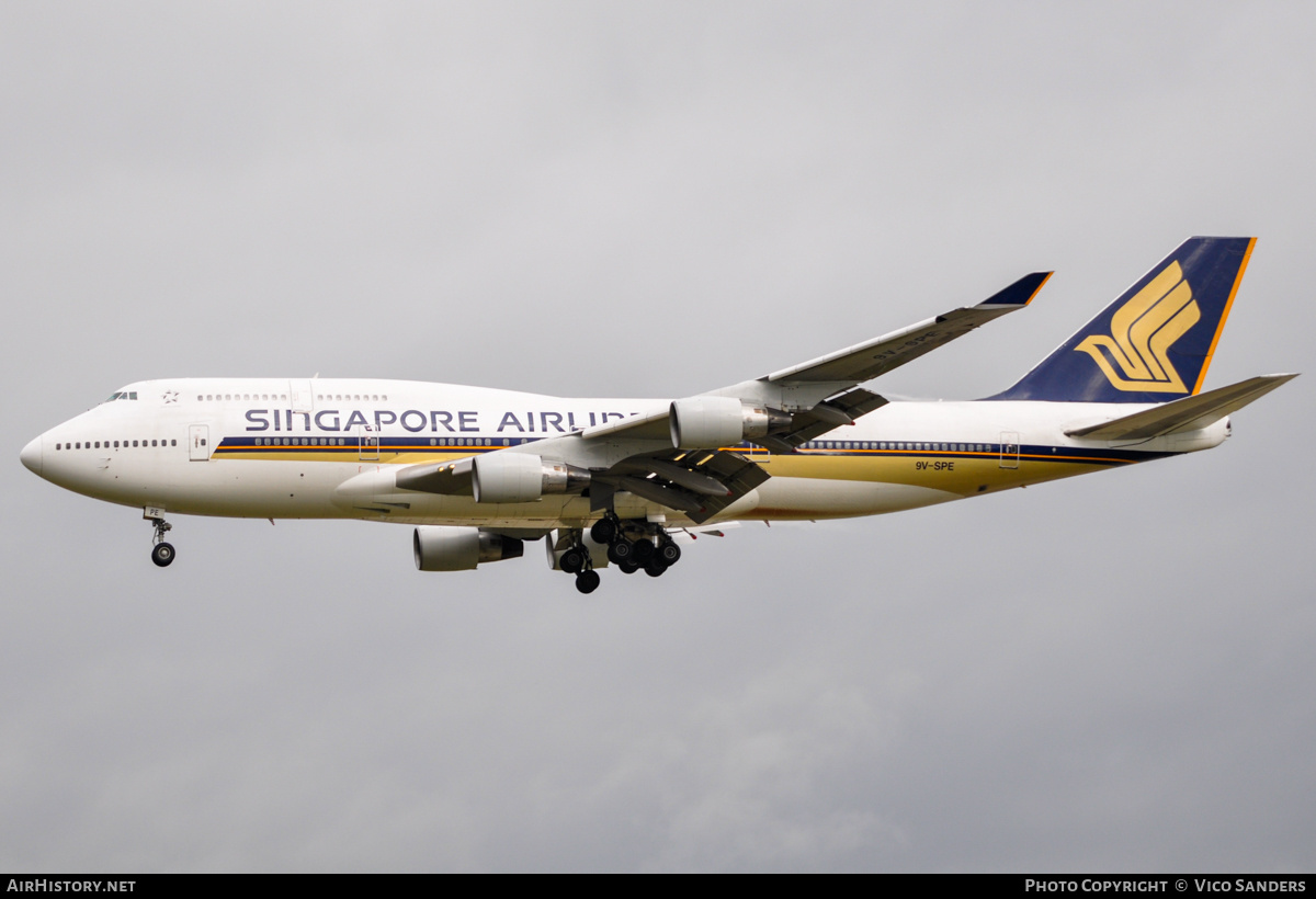 Aircraft Photo of 9V-SPE | Boeing 747-412 | Singapore Airlines | AirHistory.net #753771