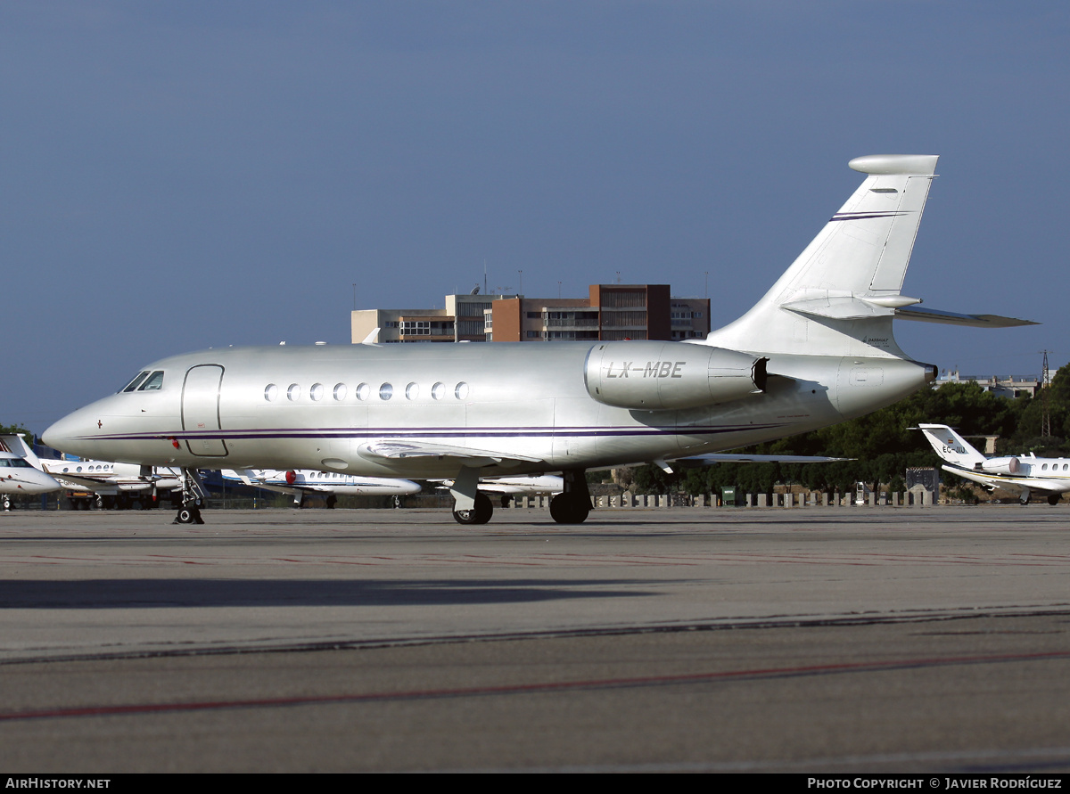 Aircraft Photo of LX-MBE | Dassault Falcon 2000 | AirHistory.net #753921