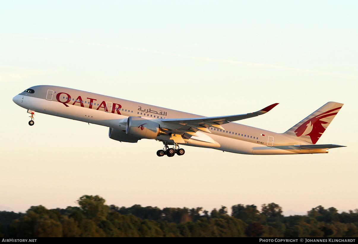 Aircraft Photo of A7-ALI | Airbus A350-941 | Qatar Airways | AirHistory.net #753933
