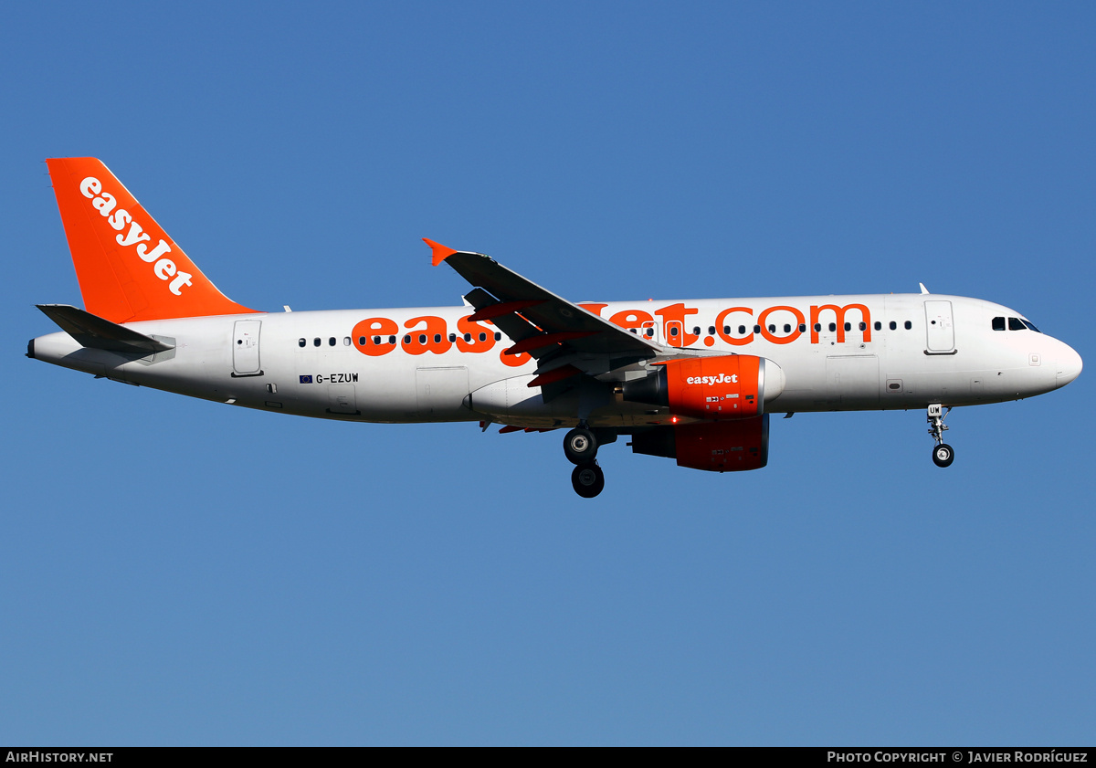 Aircraft Photo of G-EZUW | Airbus A320-214 | EasyJet | AirHistory.net #753936