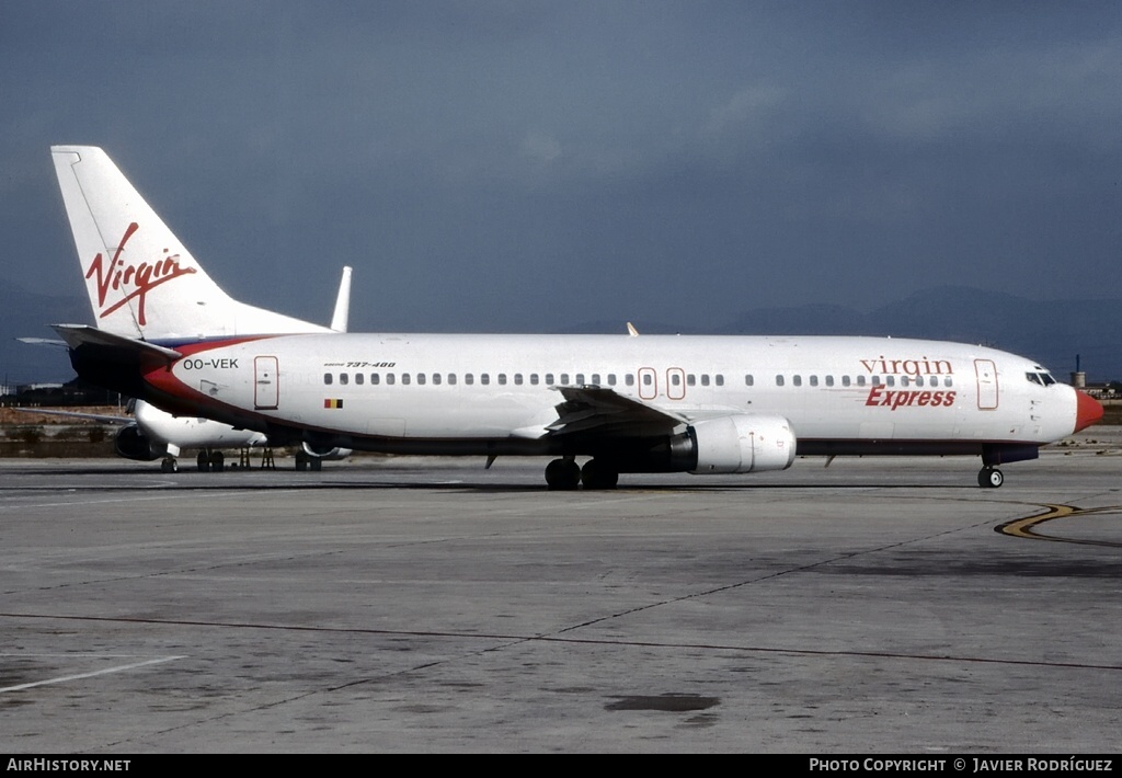 Aircraft Photo of OO-VEK | Boeing 737-405 | Virgin Express | AirHistory.net #754255