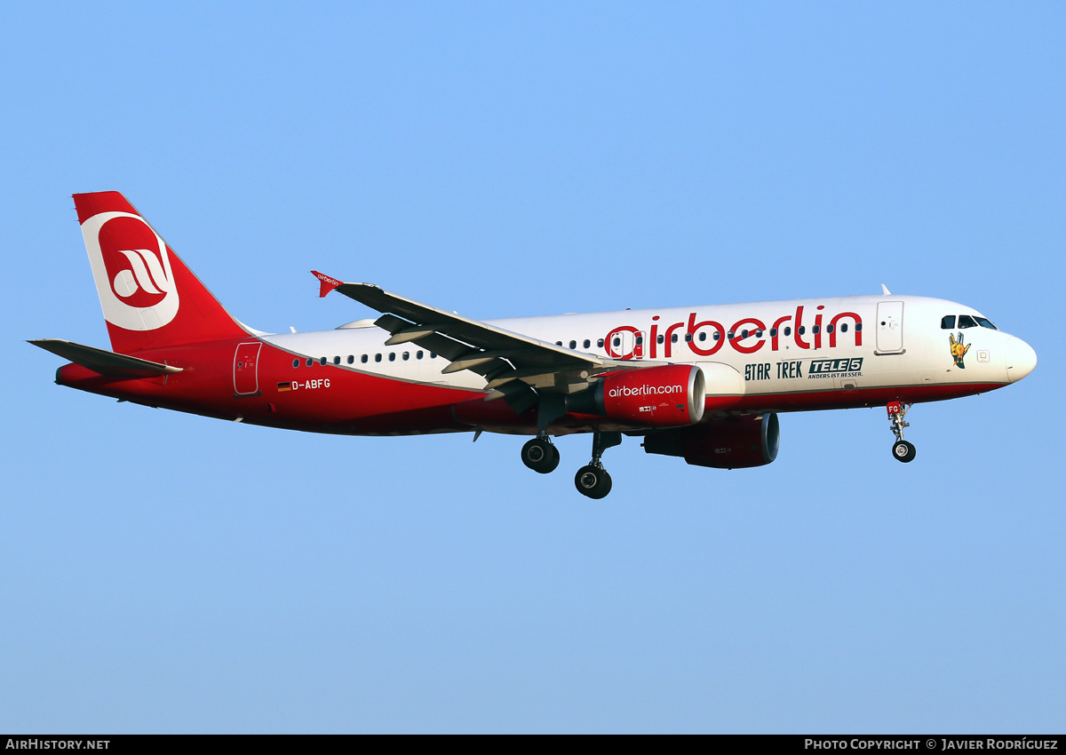 Aircraft Photo of D-ABFG | Airbus A320-214 | Air Berlin | AirHistory.net #754274