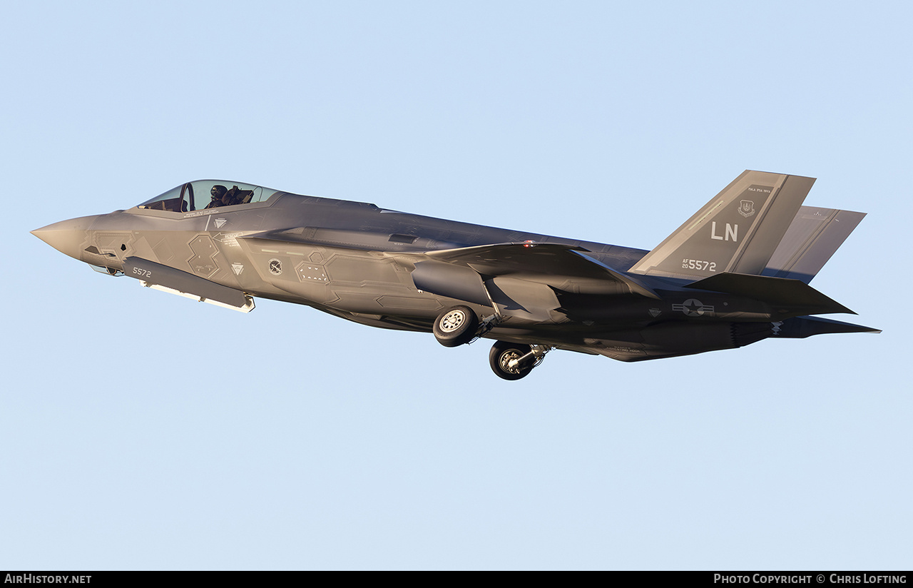 Aircraft Photo of 20-5572 / AF20-5572 | Lockheed Martin F-35A Lightning II | USA - Air Force | AirHistory.net #754285