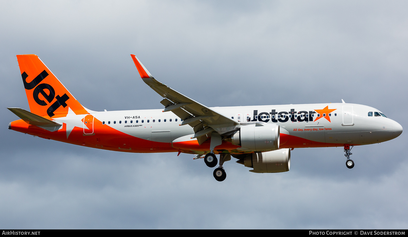 Aircraft Photo of VH-A5A | Airbus A320-251N | Jetstar Airways | AirHistory.net #754336