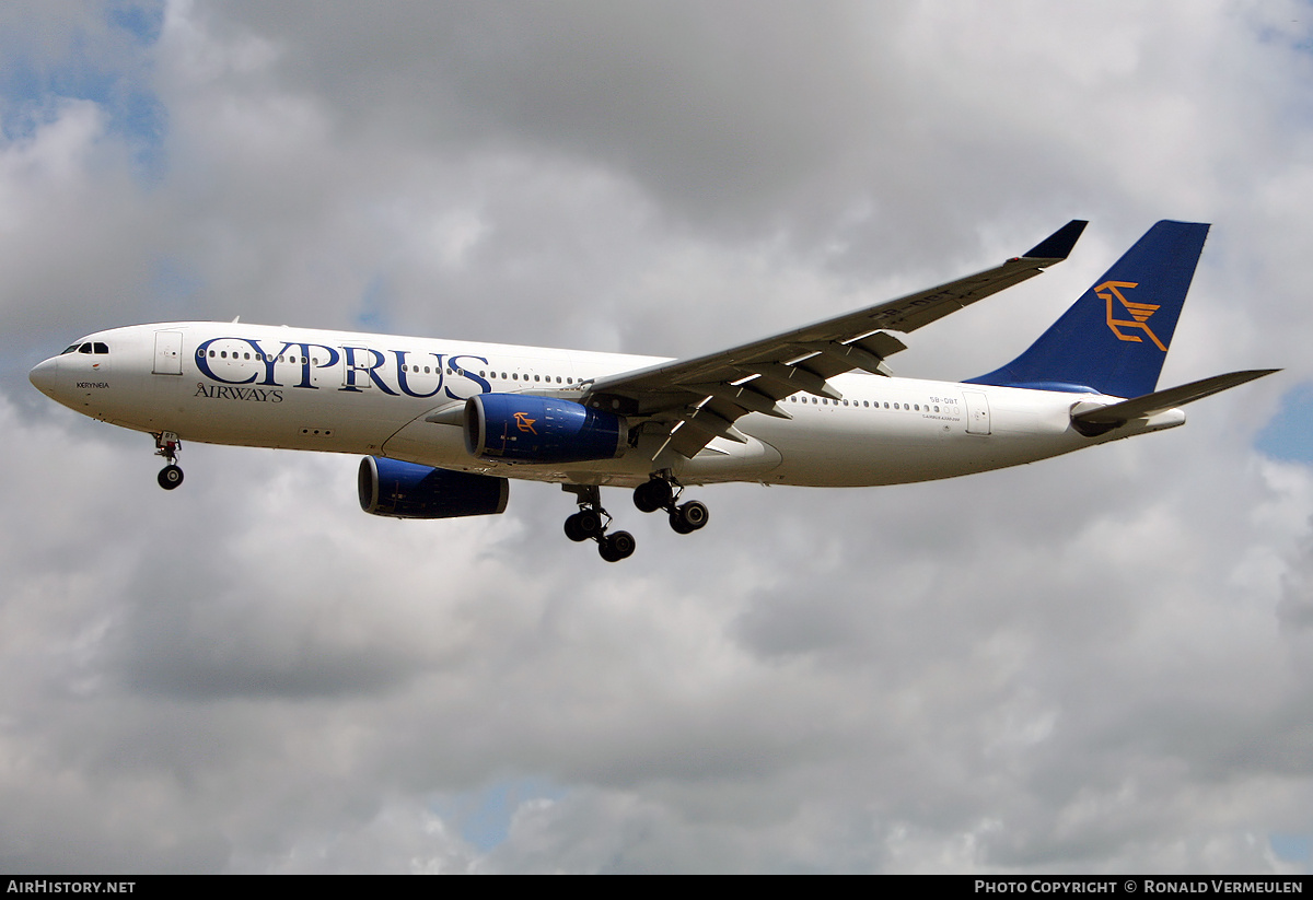 Aircraft Photo of 5B-DBT | Airbus A330-243 | Cyprus Airways | AirHistory.net #754367