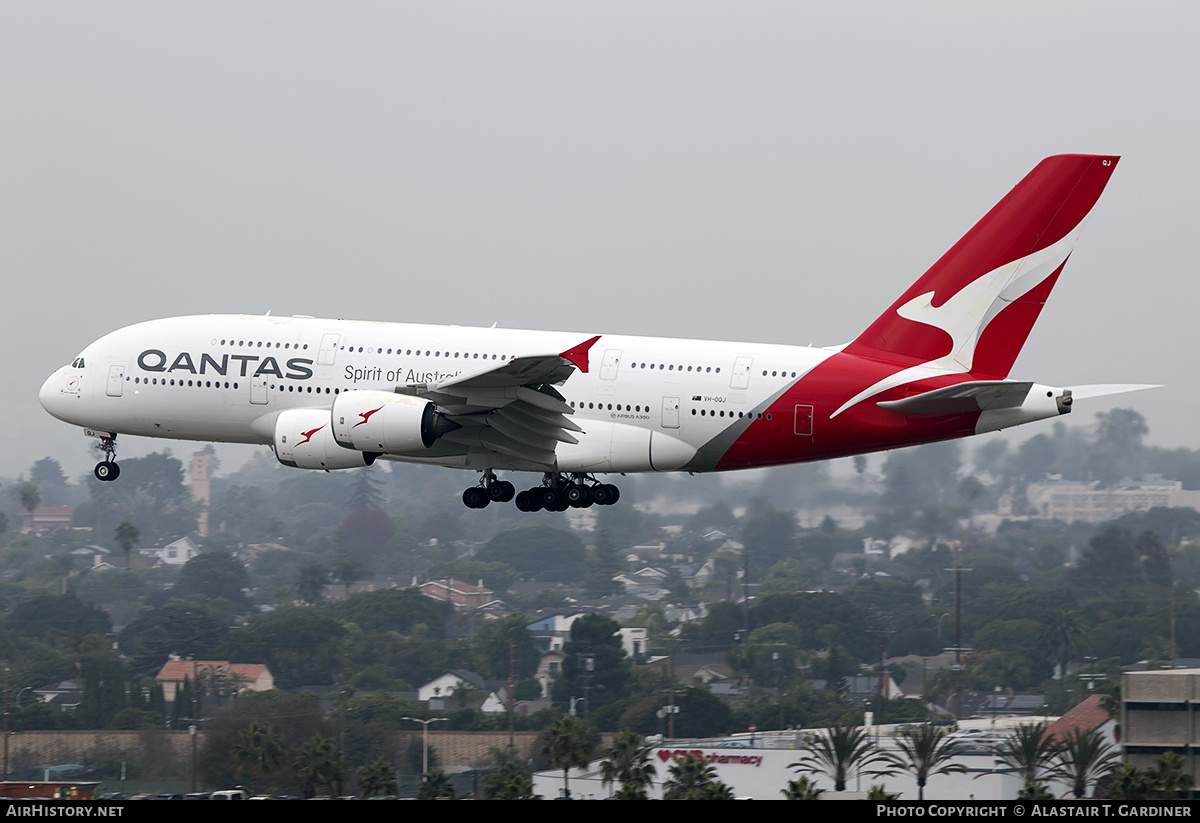 Aircraft Photo of VH-OQJ | Airbus A380-842 | Qantas | AirHistory.net #754463