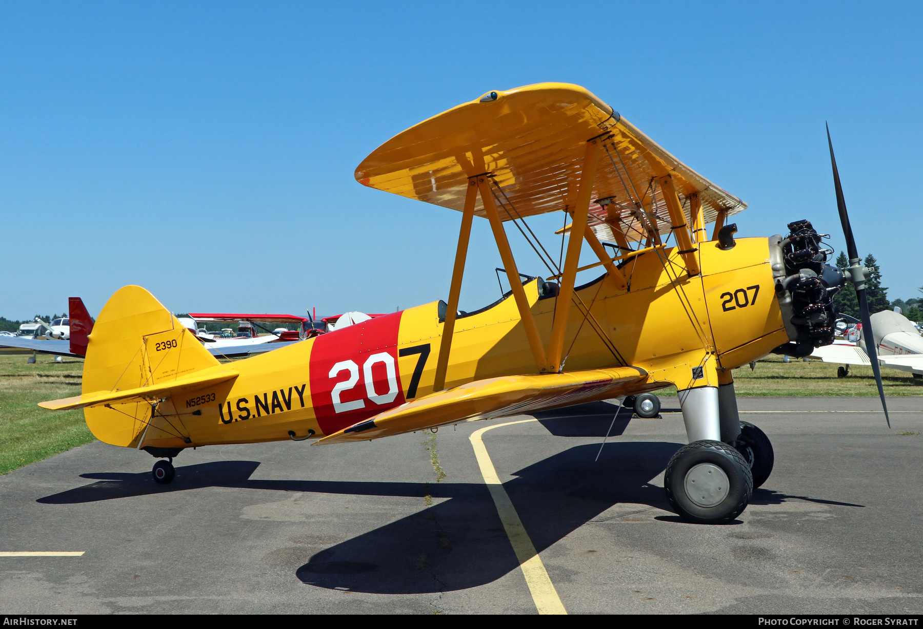 Aircraft Photo of N52533 / 2390 | Stearman PT-17 Kaydet (A75N1) | USA - Navy | AirHistory.net #754472