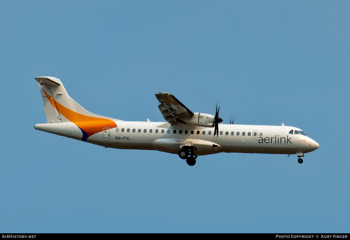 Aircraft Photo of VH-FVL | ATR ATR-72-500 (ATR-72-212A) | Aerlink | AirHistory.net #754475
