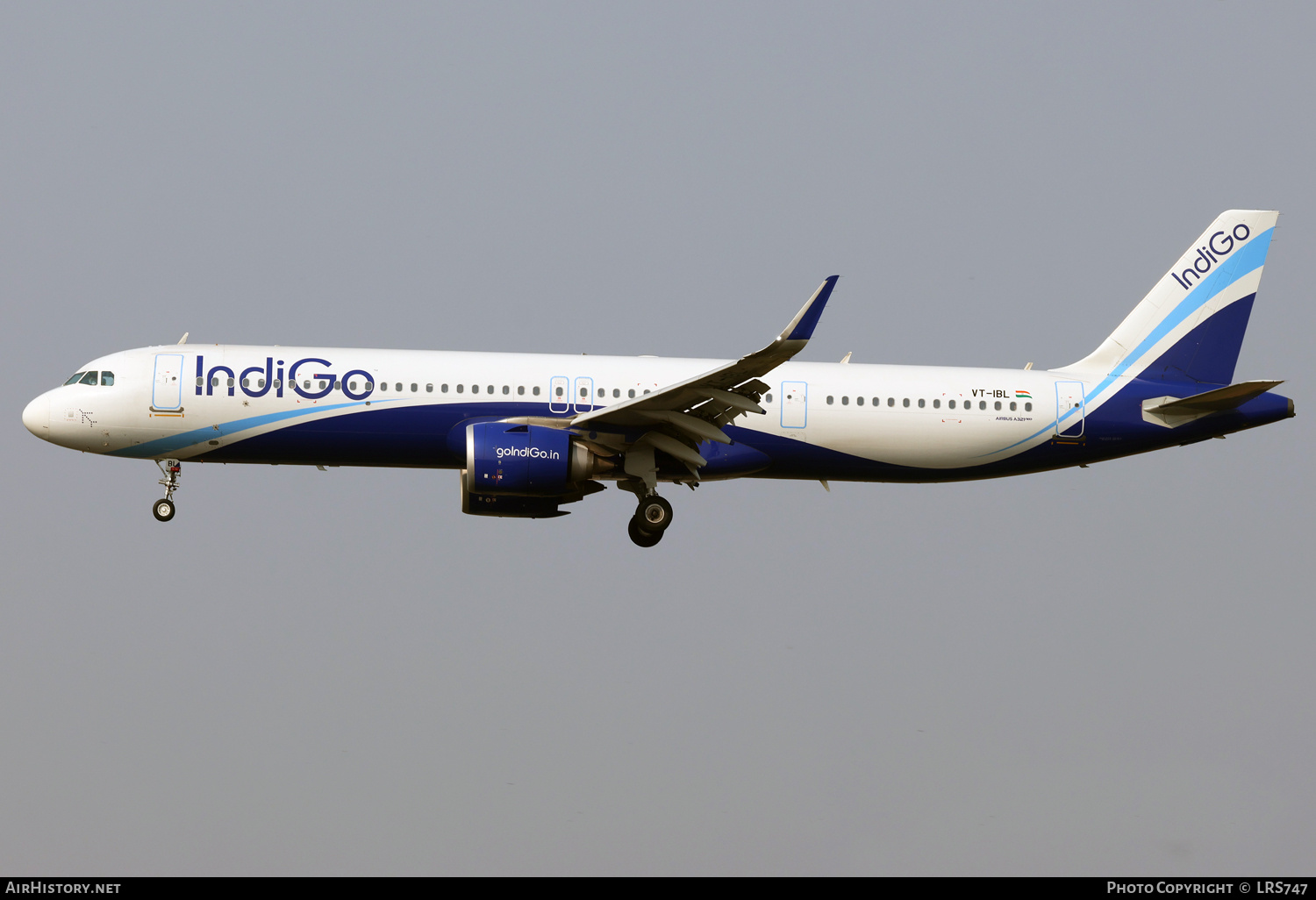 Aircraft Photo of VT-IBL | Airbus A321-252NX | IndiGo | AirHistory.net #754496