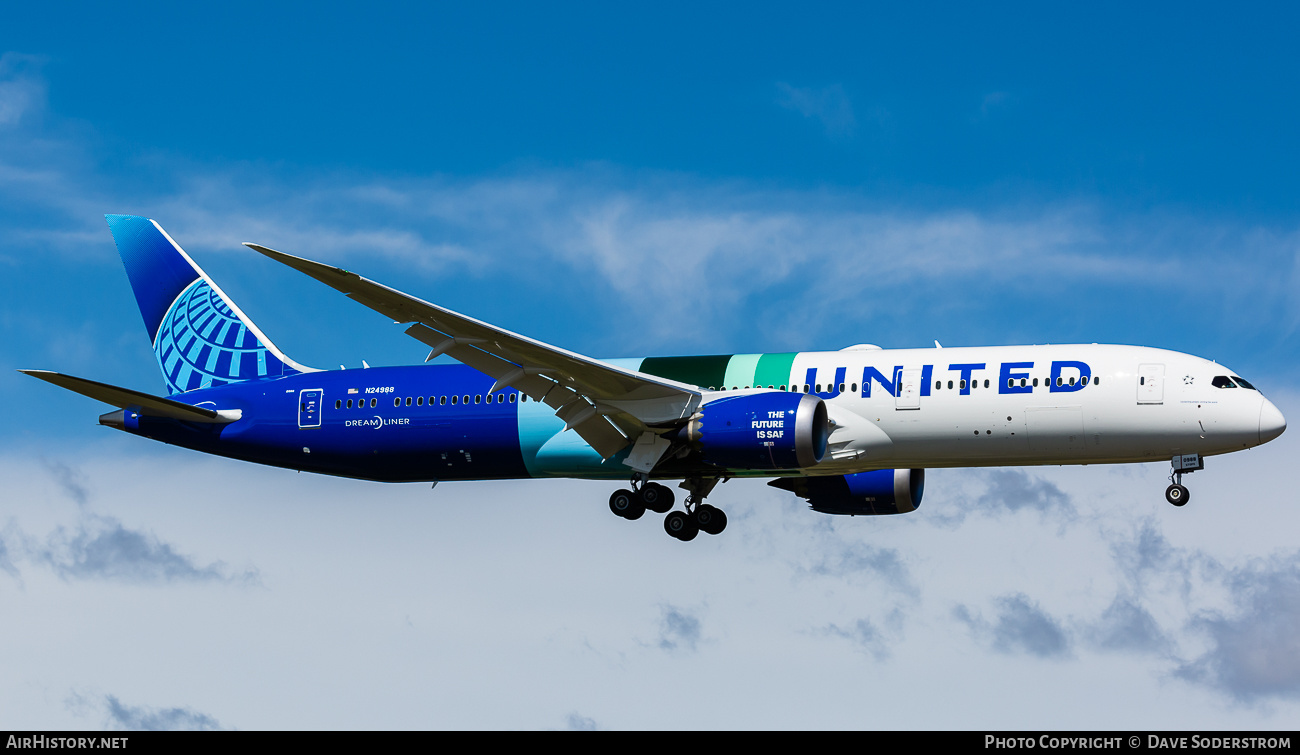 Aircraft Photo of N24988 | Boeing 787-9 Dreamliner | United Airlines | AirHistory.net #754509