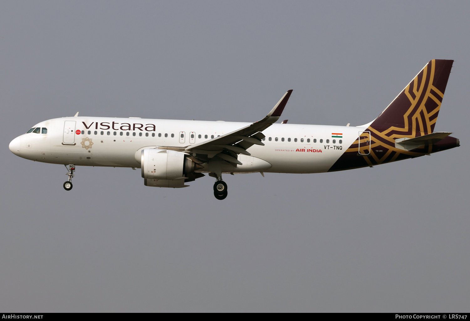 Aircraft Photo of VT-TNQ | Airbus A320-251N | Vistara | AirHistory.net #754518