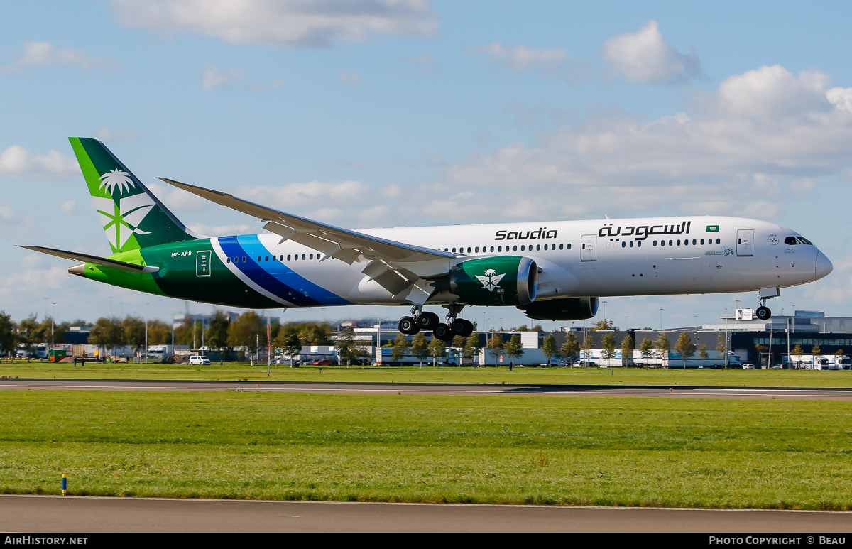 Aircraft Photo of HZ-ARB | Boeing 787-9 Dreamliner | Saudia - Saudi Arabian Airlines | AirHistory.net #754571